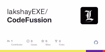 GitHub - lakshayEXE/CodeFussion