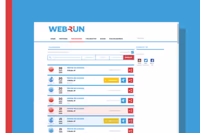 Webrun - Calendar