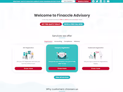 Custom website for an accounting firm