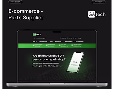 E-commerce Parts Supplier on Behance