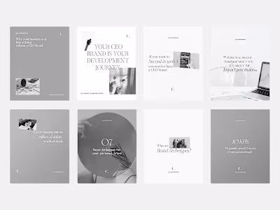 Minimal Instagram Carousels & Slides Templates for Classyx PR