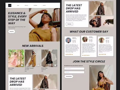 Lora – Clean & Modern Landing Page for a Fashion Brand