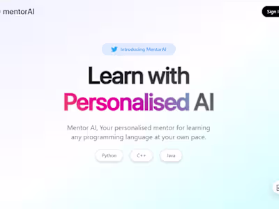 mentorai AI Tutor 