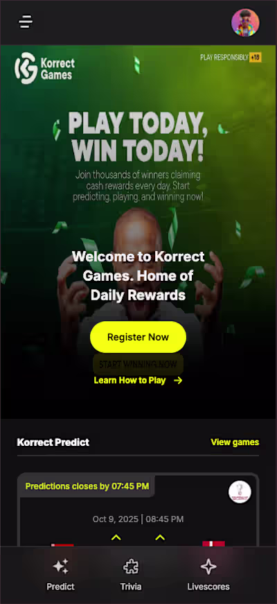Responsive UI Development for Korrect Games