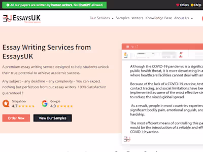 Top Essay Writing Services and Essay Writers in UK With Reviews