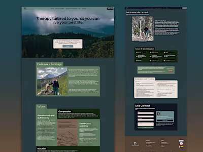 Website for Psychology Services ✦ Endeavour