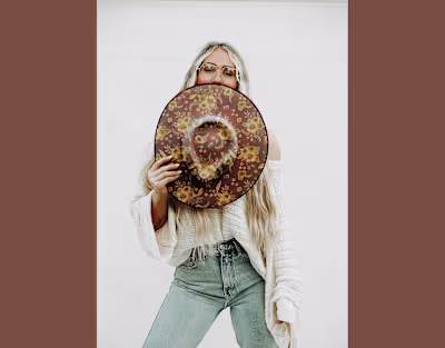 Boho Floral Patterns: Hand-Painted Textile Designs