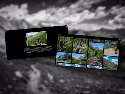 Animated Next.js Trip Photo and Writing Sharing Platform