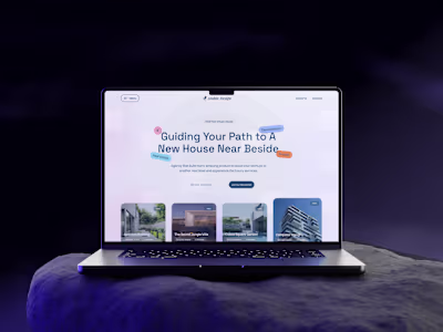Real Estate Landing Page Hero Section UI Design 🔹 Short Des...