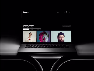 Framer Portfolio Website Design for FOCURA STUDIO