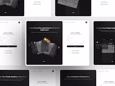 Wellpay Virtual Card - Login Page