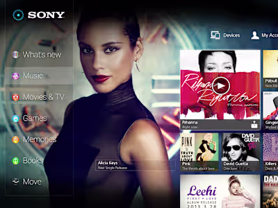 Lead UI/UX Designer for SONY Key Applications