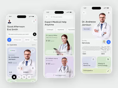 Doctor Appointment App UI – Smart Healthcare