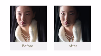 Magazine-quality skin retouching for Gosh Bijou