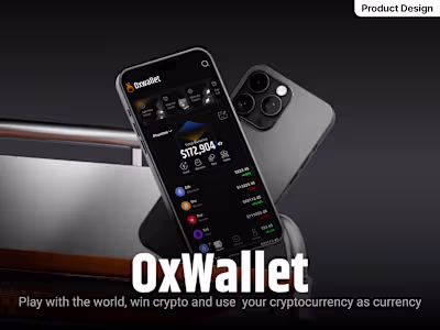 OxWallet 💠 Normalize Cryptocurrencies 💠 Mobile app Design