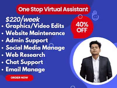 I'll be your Weekly Virtal Assistant 