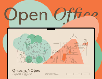 Open Office | Brand Identity, Illustration & Web Design