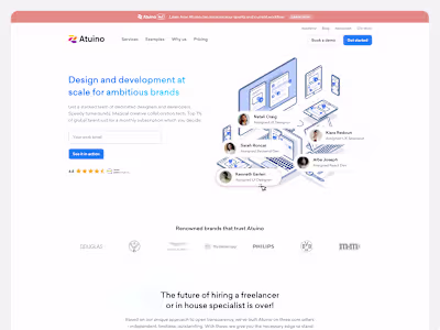 Framer Landing Page for Atuino