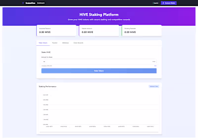 StakeHive DeFi Staking Protocol Development