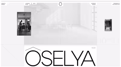 OSELYA Interior design studio | Premium website design 