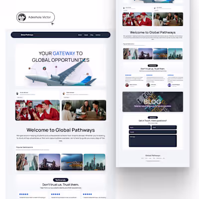 Travel agency Website