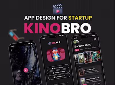 🎬 Kinobro - Movie Streaming Mobile App Design 🍿📱