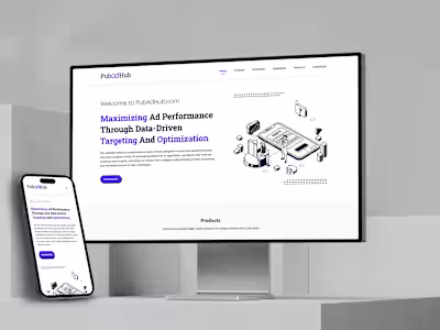 Pub-Ad-Hub Responsive Homepage Design