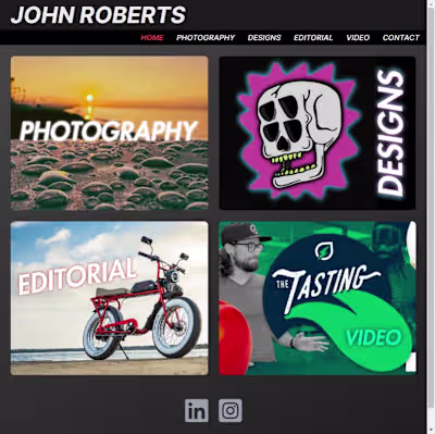 Professional Portfolio for a client