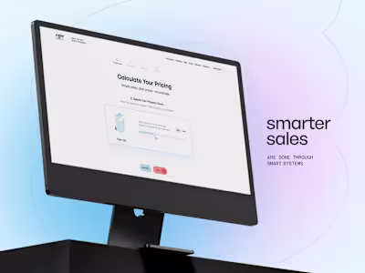 UX/UI for an Automated Sales & Pricing Tool