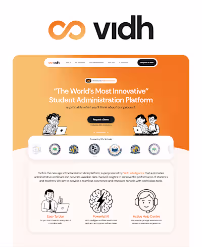 Vidh - Landing Page