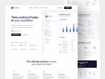Founding - Task Management ⏐ Landing Page