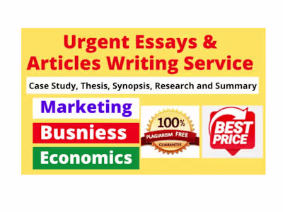 I will write unique business economics essays, marketing article