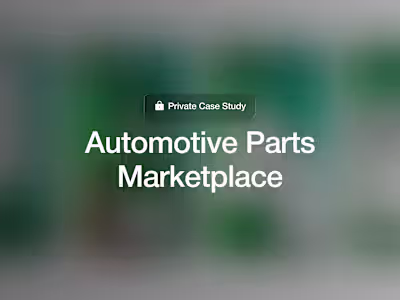 Automotive Marketplace: Spare Parts Discovery & Sales