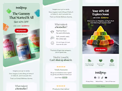 budPop Email Design