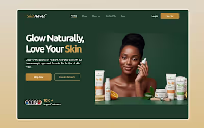 SkinHaven – A Skincare Web App for Black Skin