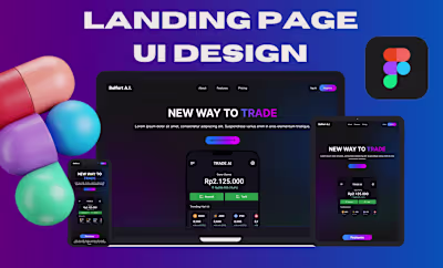 Responsive landing page UI design on Figma | Behance