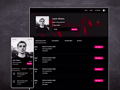 Artist Profile Page