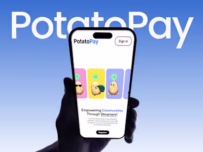 PotatoPay : A Creator Payouts Webapp + App