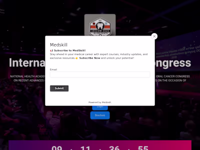 Design and Development of Dynamic Multi-Webinar Landing Page Int