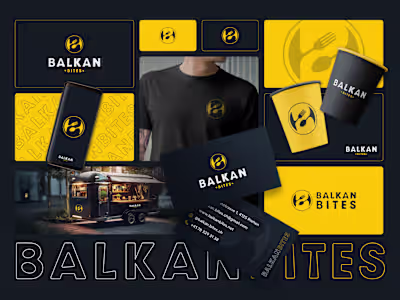 Logo and Brand Identity Design for Balkan Cuisine Food Truck