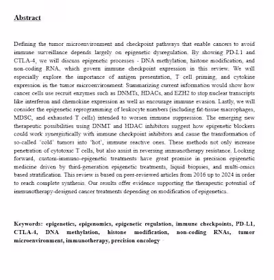 Understanding the Biology of Cancer: University Research Paper