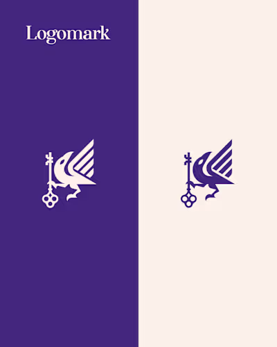 Raven Key Logo design for sale crafted by Anhdodes Published...