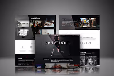 WordPress Cinematic Website design