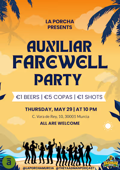 Party Flyer for local Spanish business