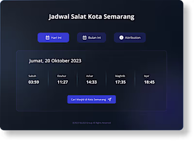 Jadwal Salat Kota Semarang