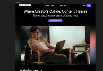 CreatorVerse ~ A platform for content-creators