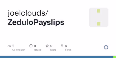 ZeduloPayslips Desktop Application Development