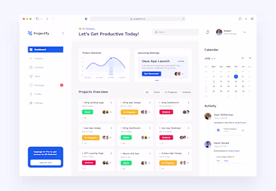 Projectify - Project Management Dashboard