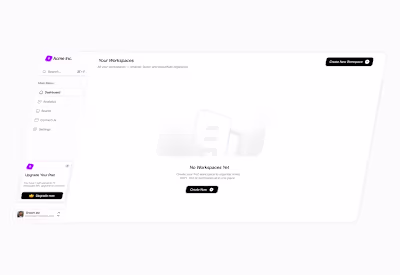 Workspace empty state