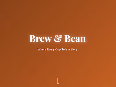 Brew & Bean - Coffee Shop Menu